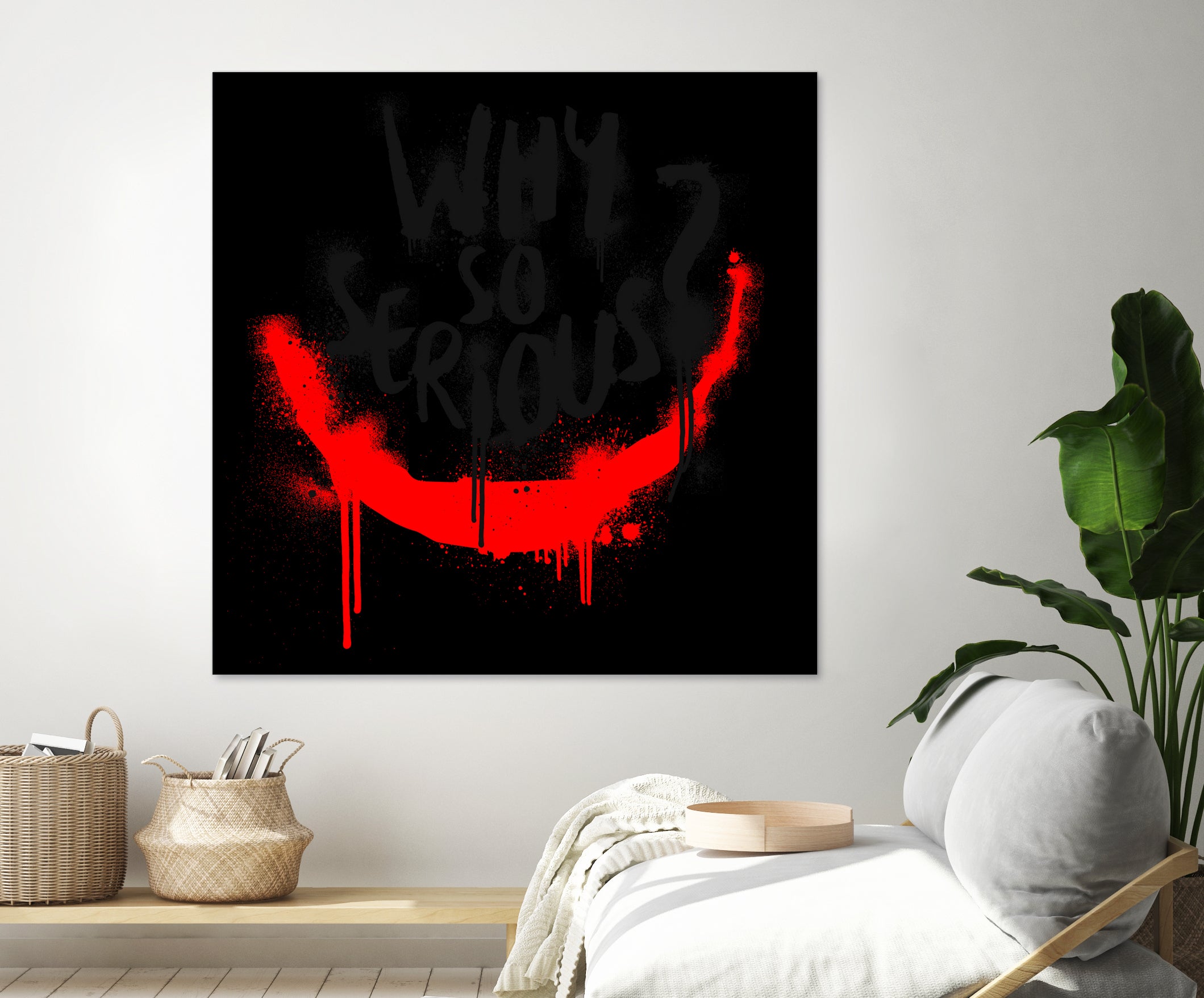 Why so serious? The Joker by gareth mcguckin on GIANT ART - white typography