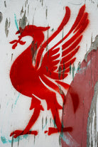 Liverpool FC football liverbird by gareth mcguckin on GIANT ART - white mixed media