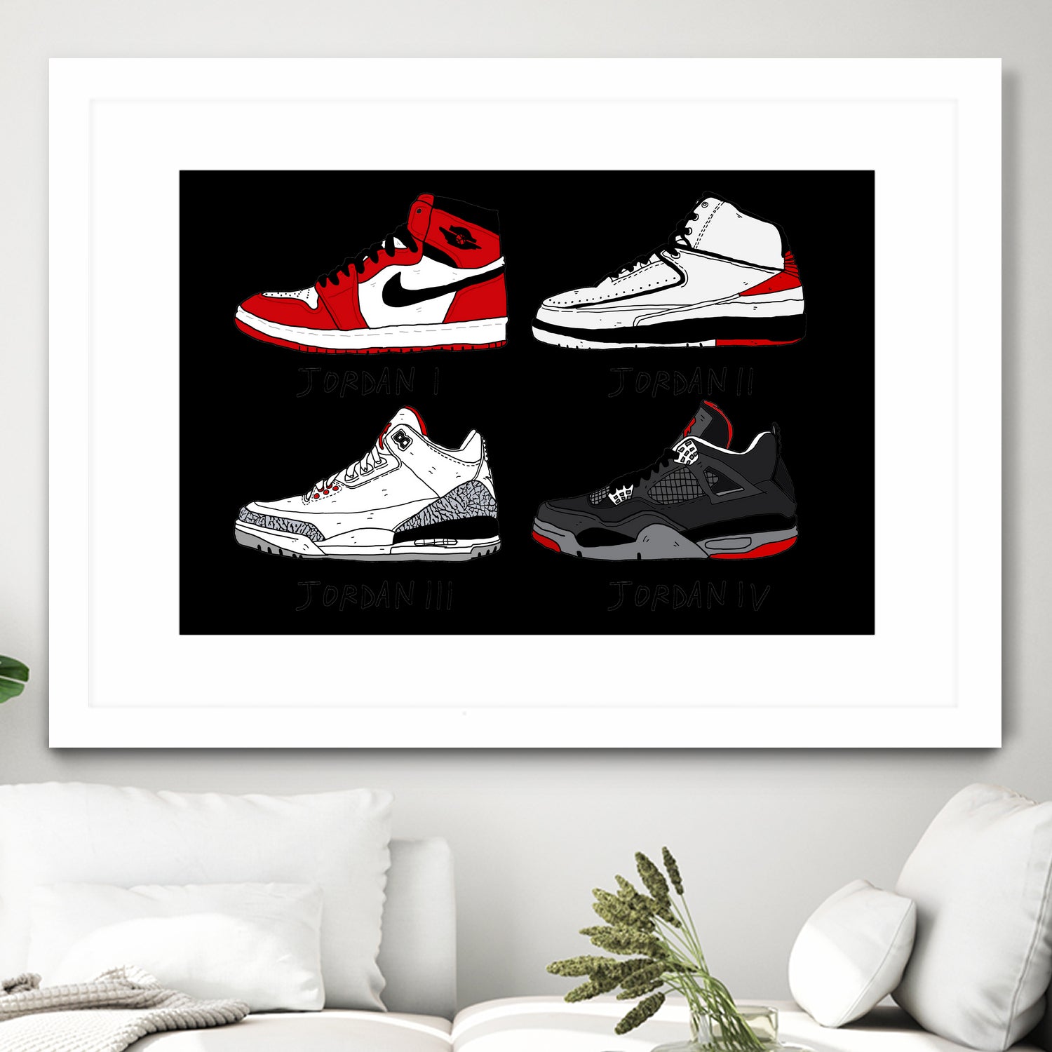 Jordans 84-89 by Nick Cocozza on GIANT ART - white photo illustration