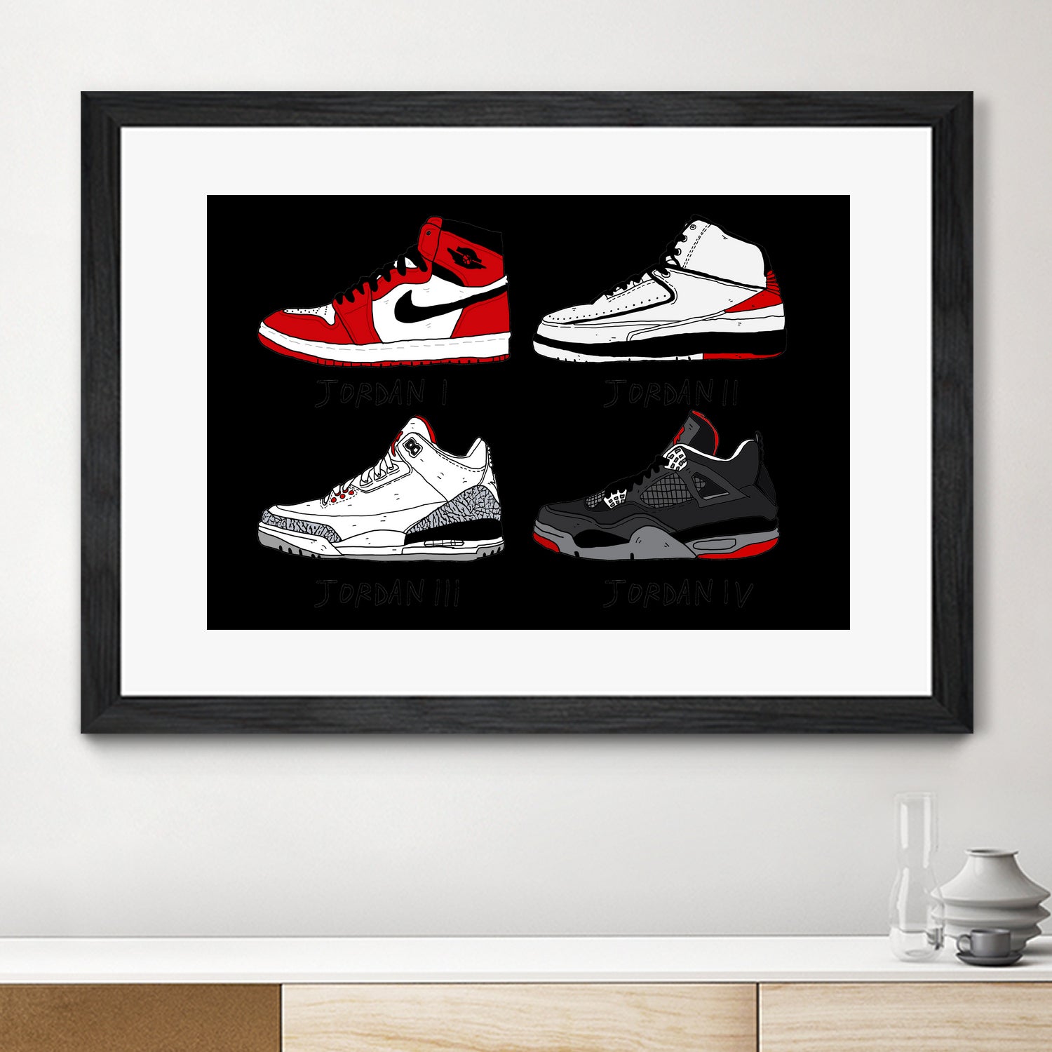 Jordans 84-89 by Nick Cocozza on GIANT ART - white photo illustration