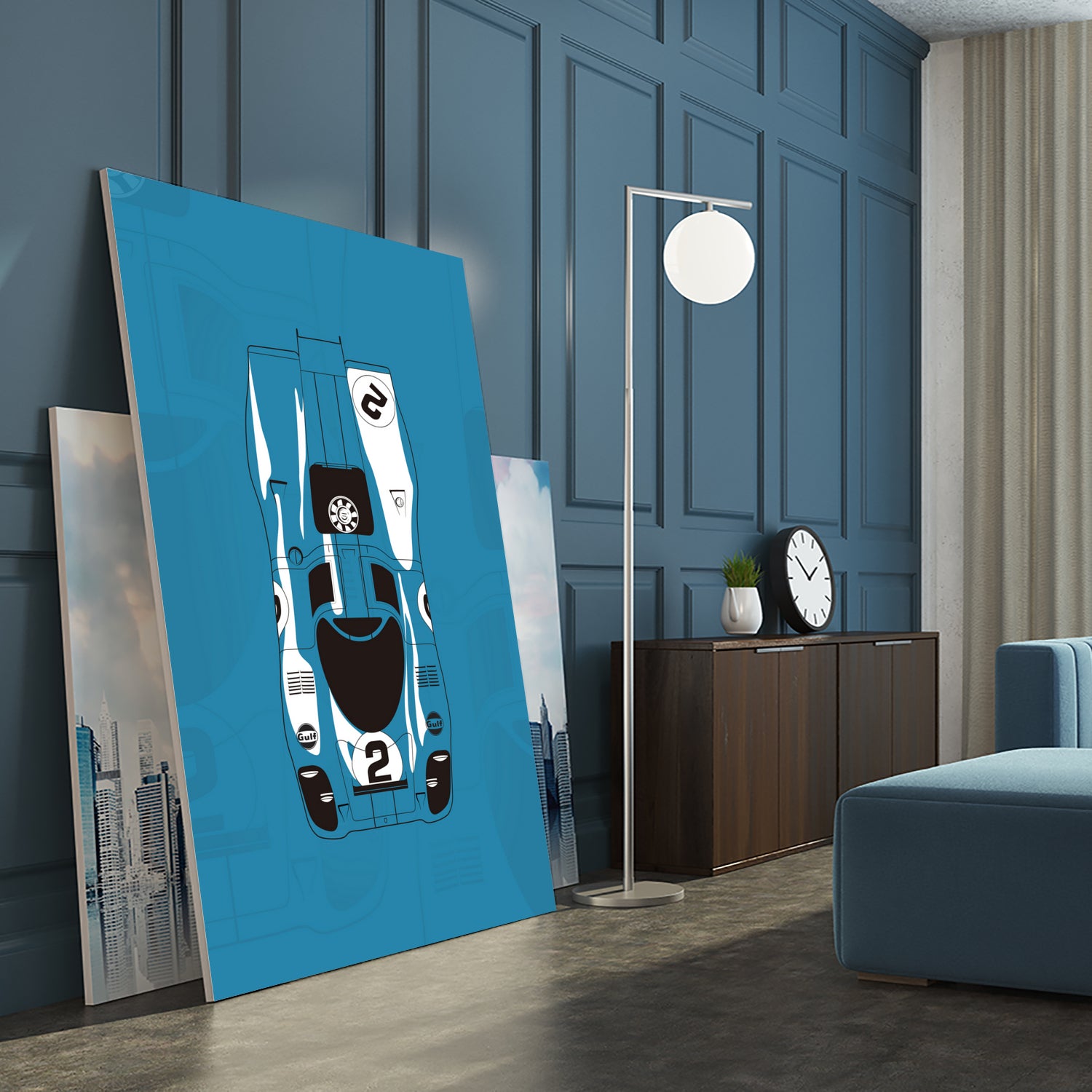 917 by Jonathan Armani on GIANT ART - blue digital drawing