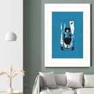 917 by Jonathan Armani on GIANT ART - blue digital drawing