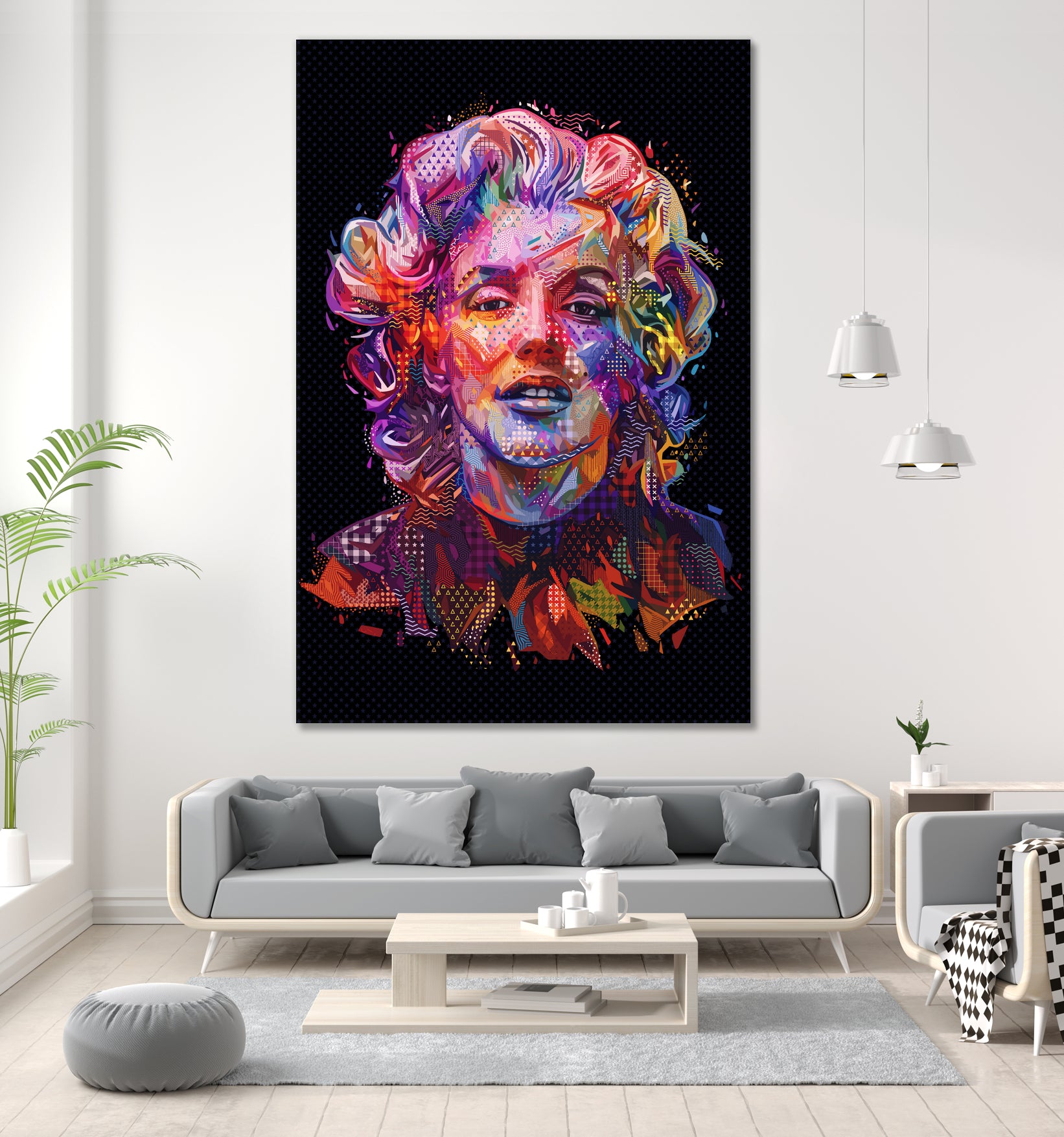 Marilyn 2018 by Alessandro Pautasso on GIANT ART - black digital painting