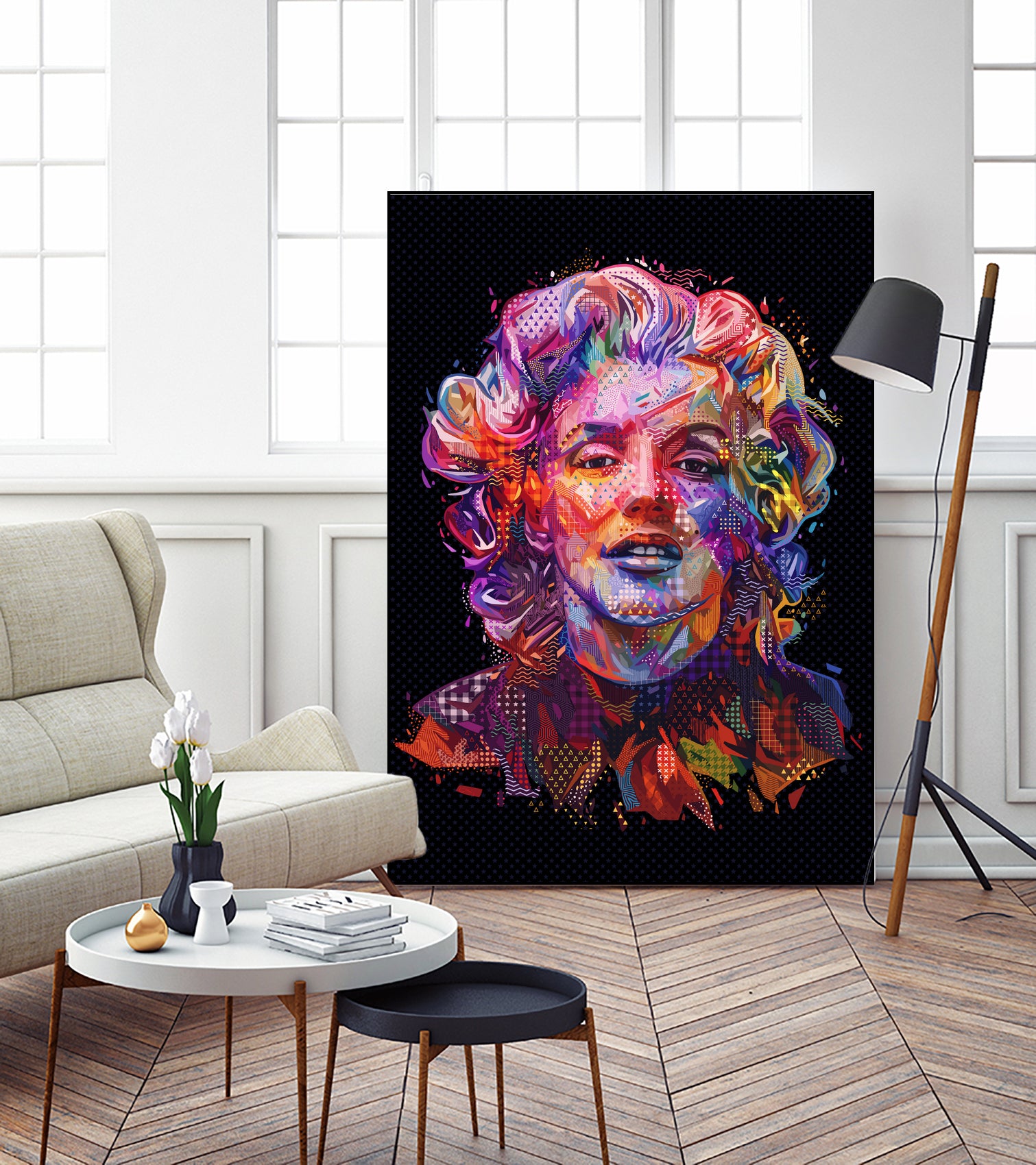 Marilyn 2018 by Alessandro Pautasso on GIANT ART - black digital painting