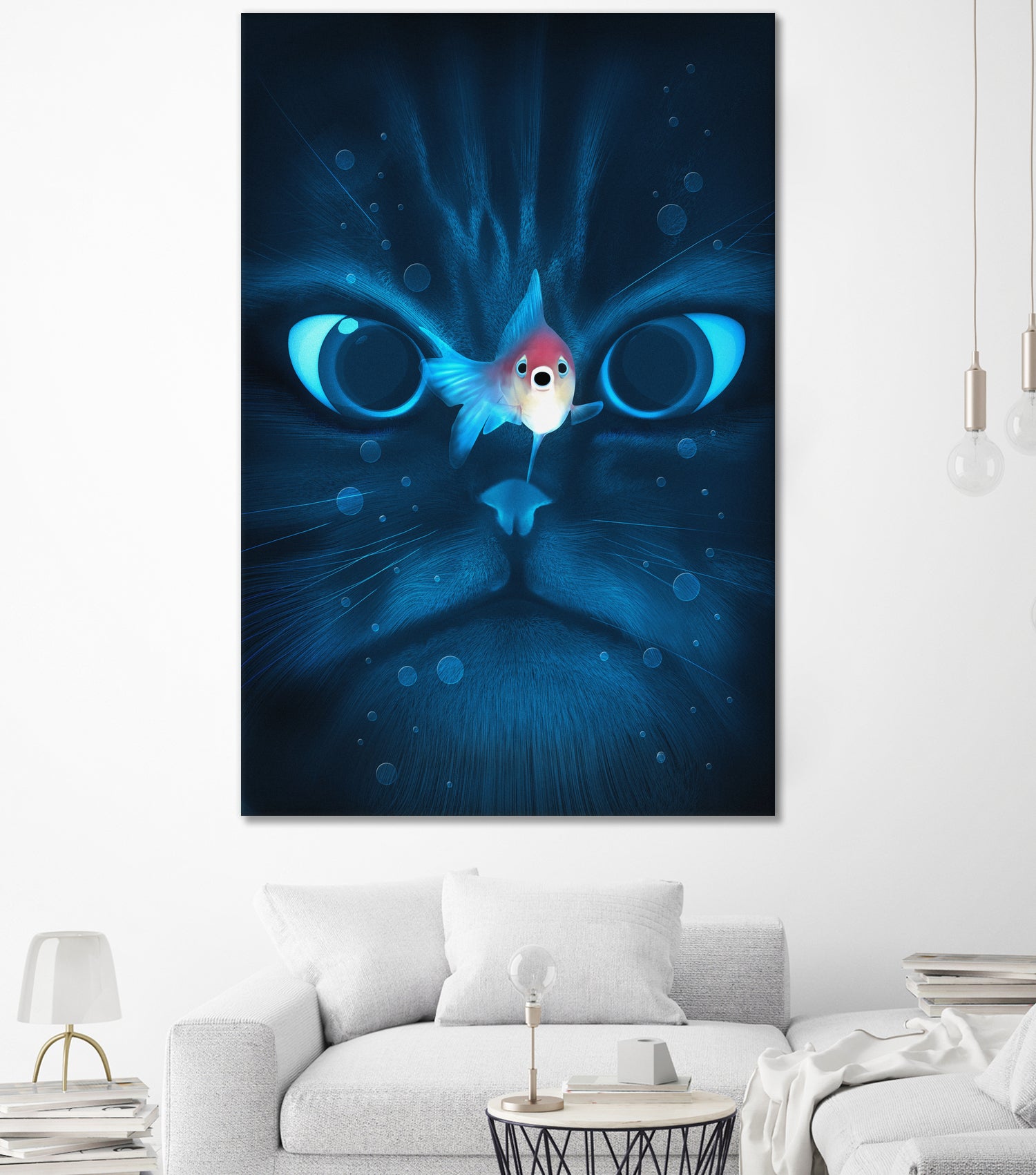 Catfish by Nicholas Ely on GIANT ART - blue digital painting