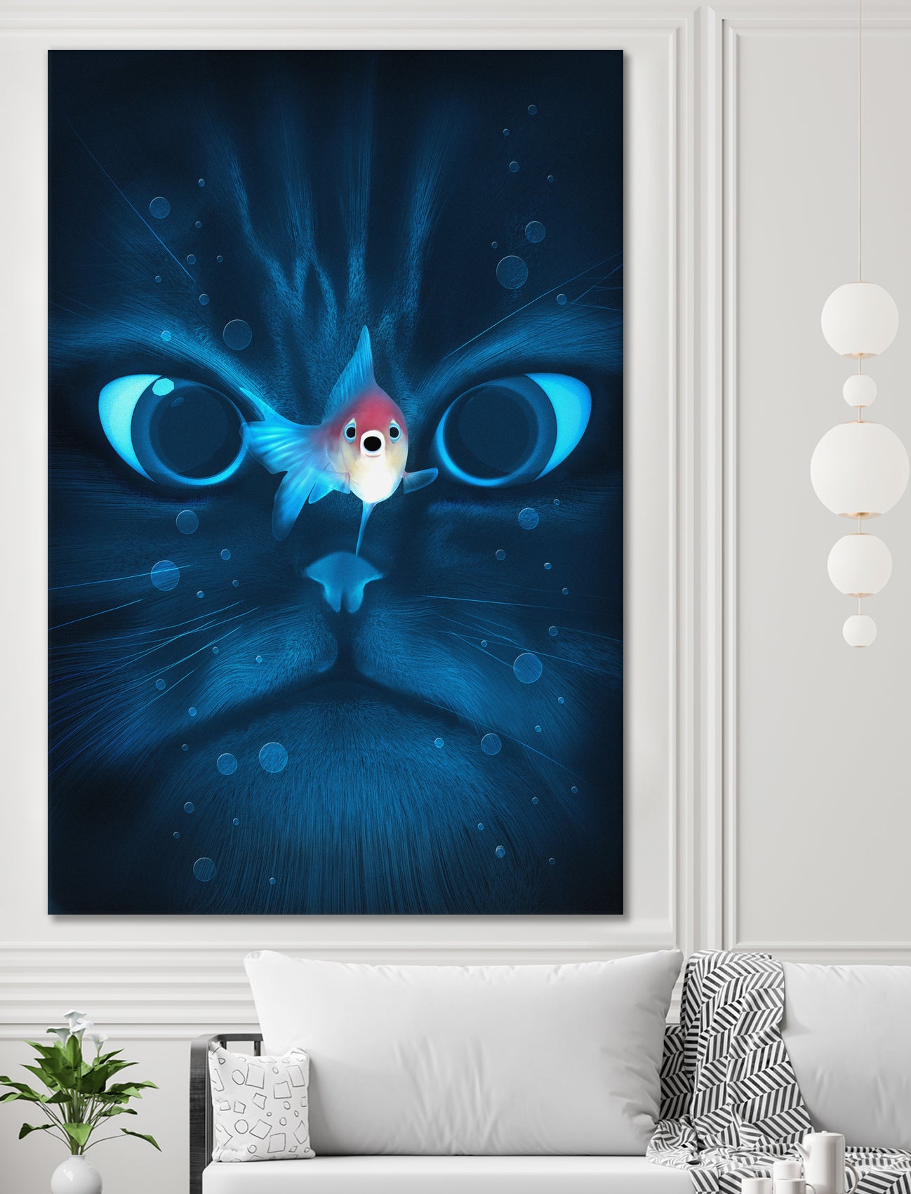 Catfish by Nicholas Ely on GIANT ART - blue digital painting