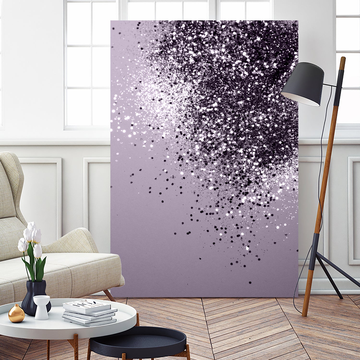 Sparkling Lavender Lady Glitter #1 by Anita & Bella Jantz on GIANT ART - fuchsia photo manipulation