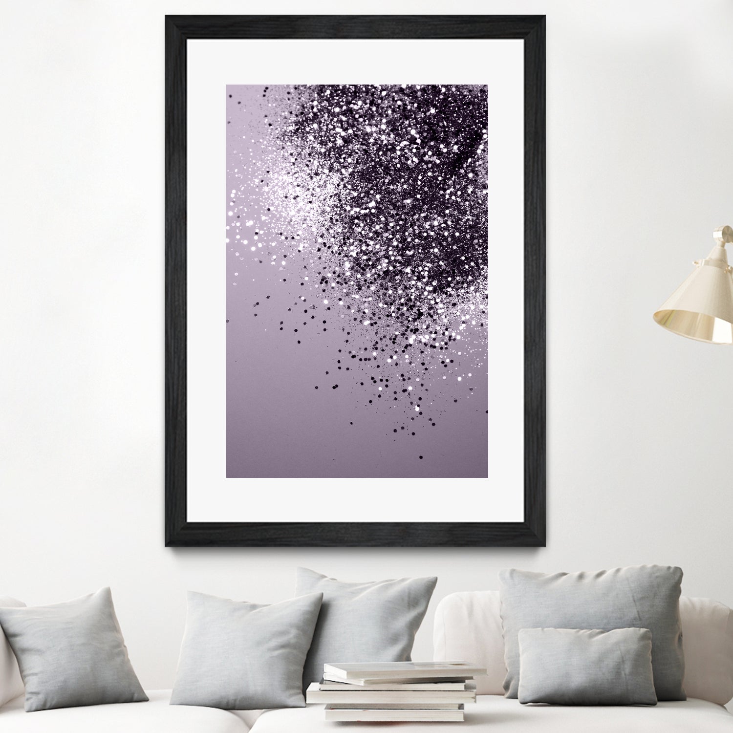 Sparkling Lavender Lady Glitter #1 by Anita & Bella Jantz on GIANT ART - fuchsia photo manipulation