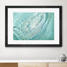 Aquamarine Pastel and Teal Agate Crystal by Mar Cantón on GIANT ART - white digital painting