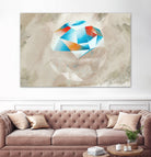 Geometries II by Raffael Pindell on GIANT ART - blue digital painting