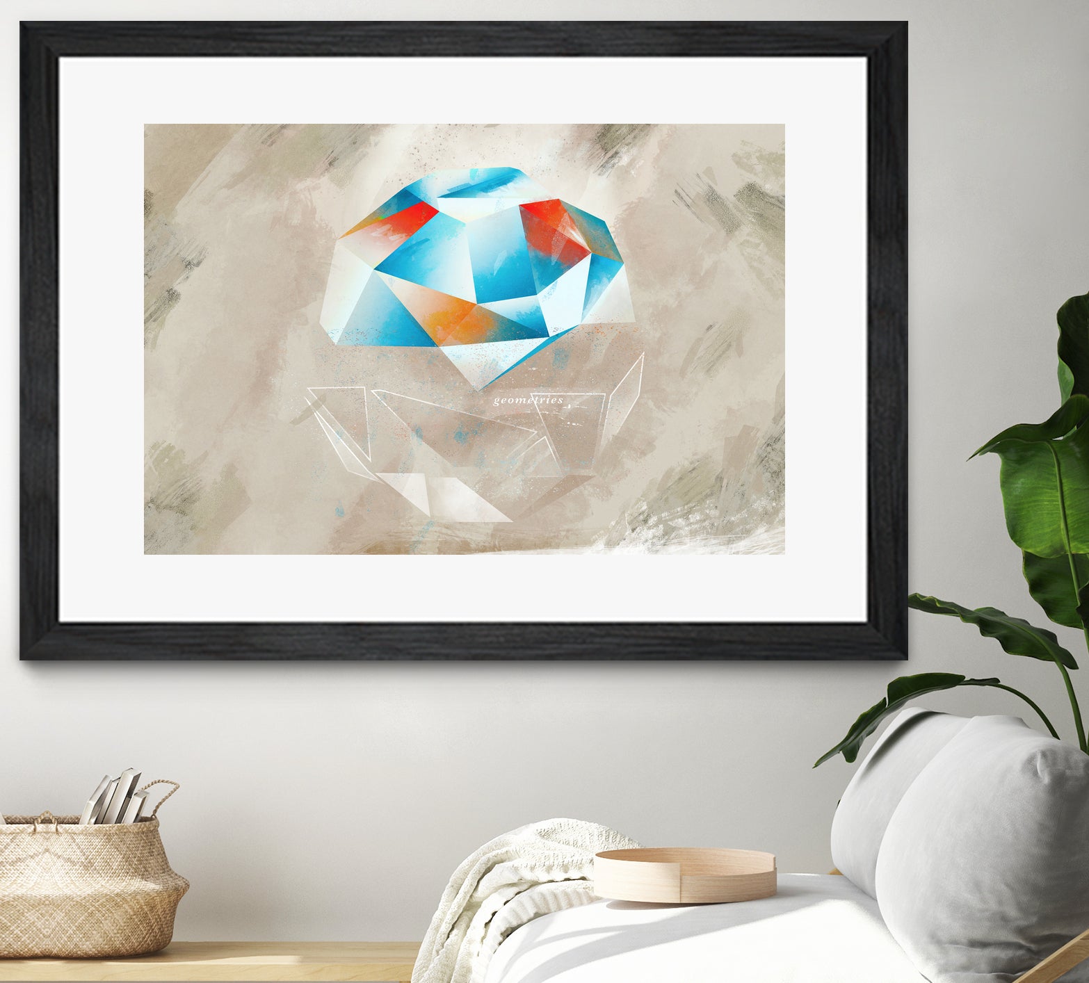 Geometries II by Raffael Pindell on GIANT ART - blue digital painting