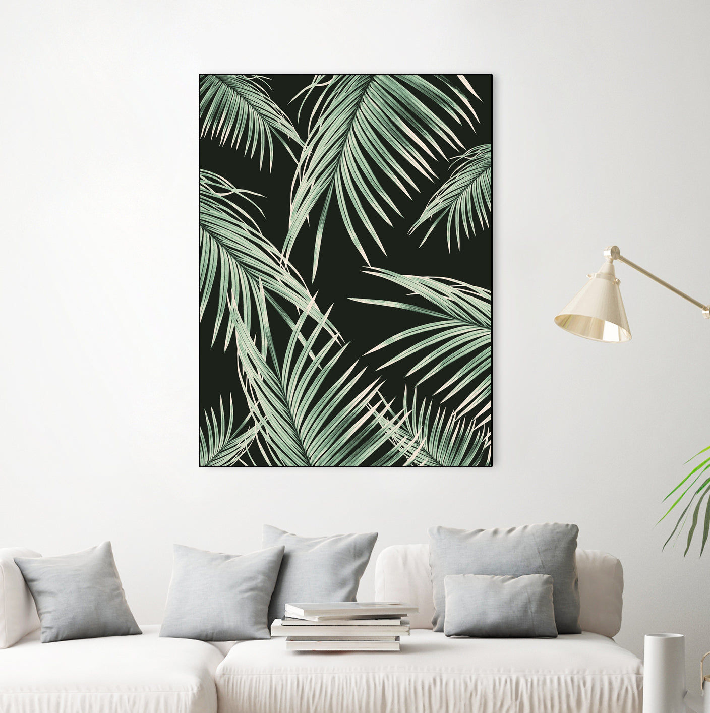 Green Palm Leaves Dream #1 by Anita & Bella Jantz on GIANT ART - green photo illustration