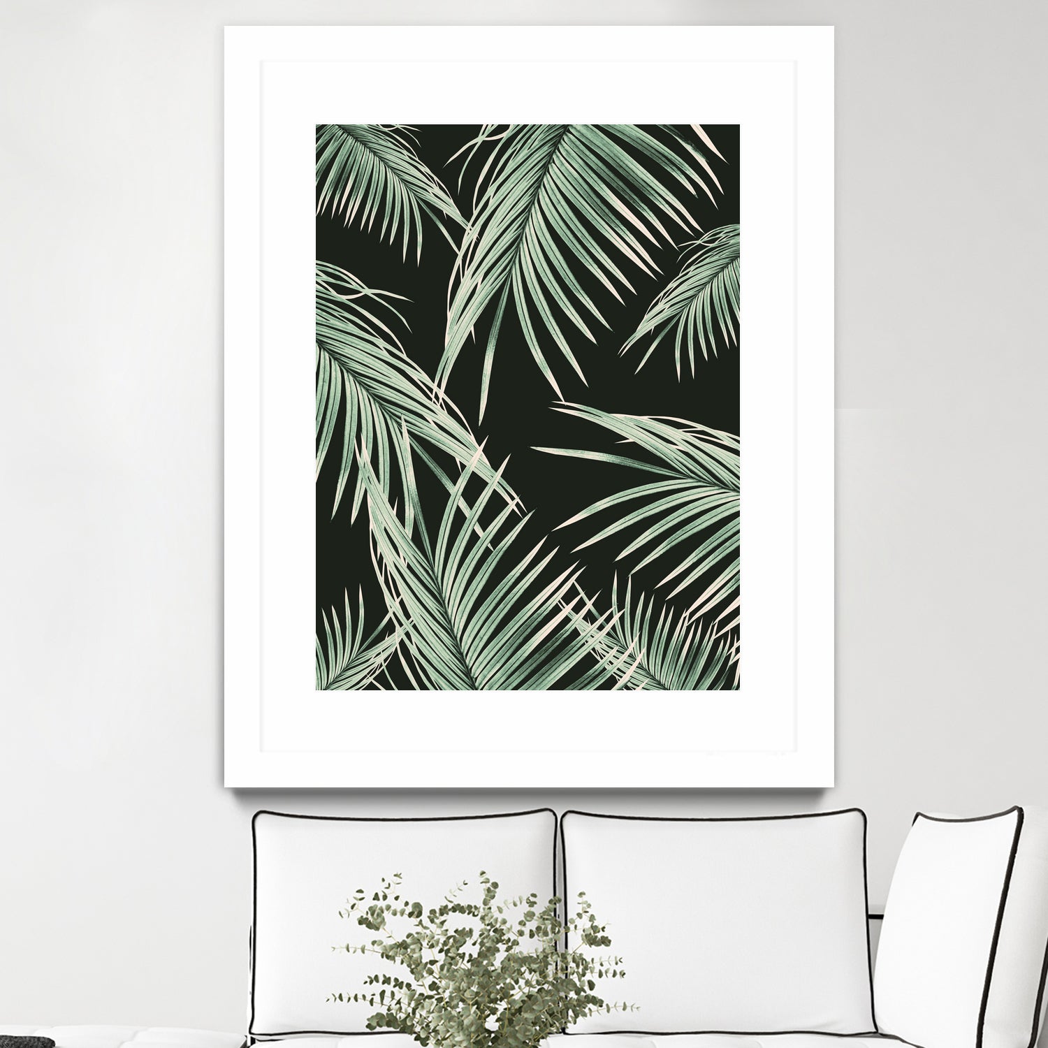 Green Palm Leaves Dream #1 by Anita & Bella Jantz on GIANT ART - green photo illustration