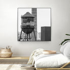 Water tower in Brooklyn by RENZO REBAGLIATI on GIANT ART - black photo illustration