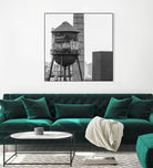 Water tower in Brooklyn by RENZO REBAGLIATI on GIANT ART - black photo illustration