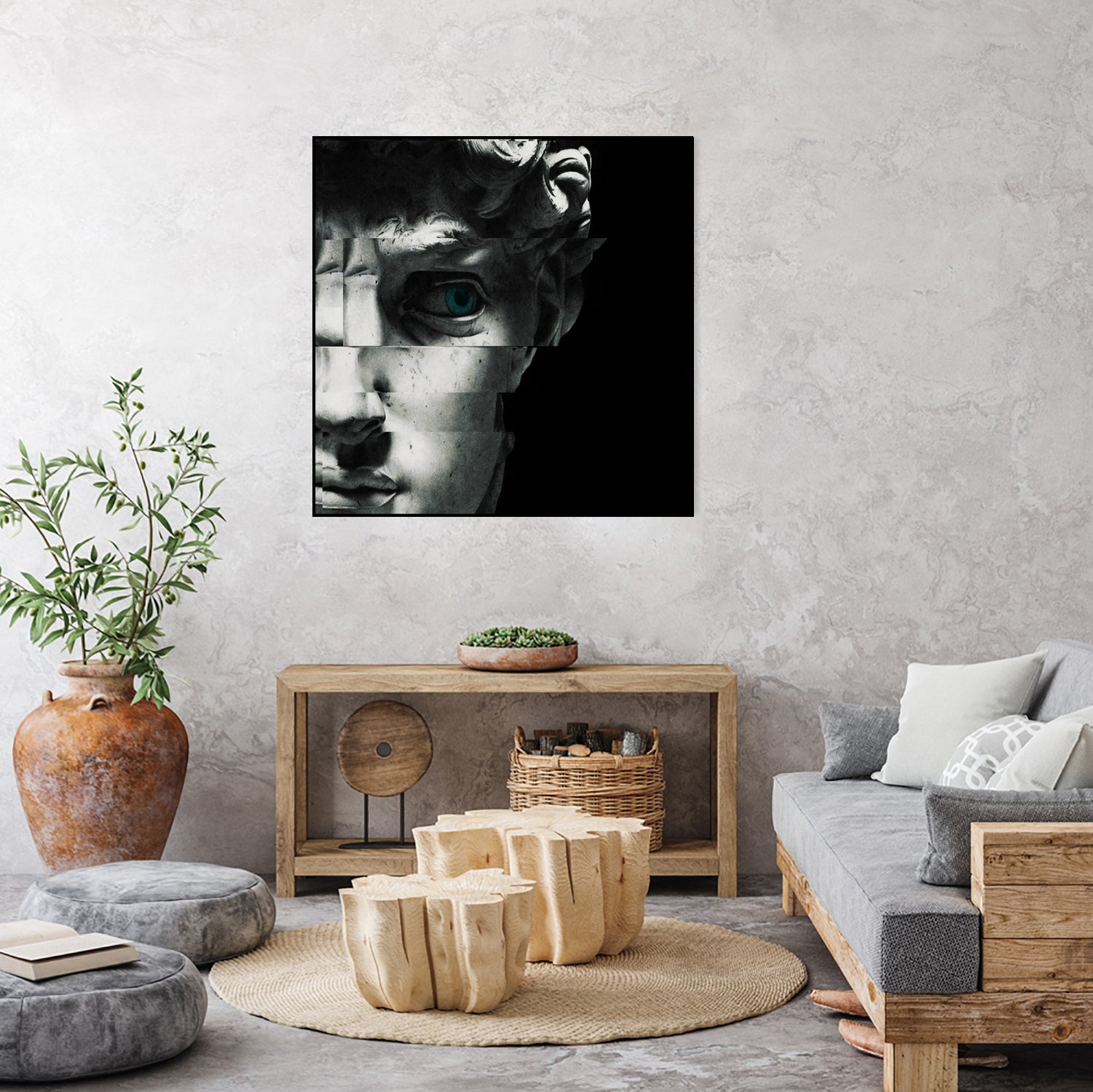 David's eye by Menelaos Trompoukis on GIANT ART - black digital painting