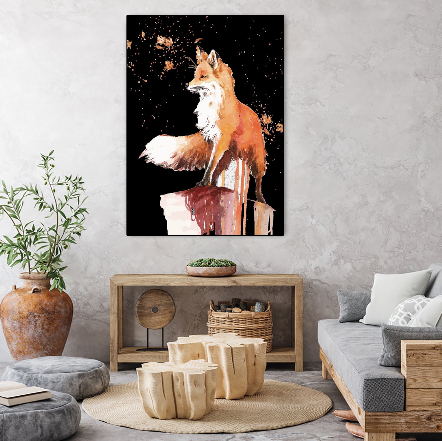 Fox by Sergio Marques on GIANT ART - brown digital painting