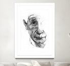 Einstein illustration by Charlotte Johnson on GIANT ART - gray digital drawing