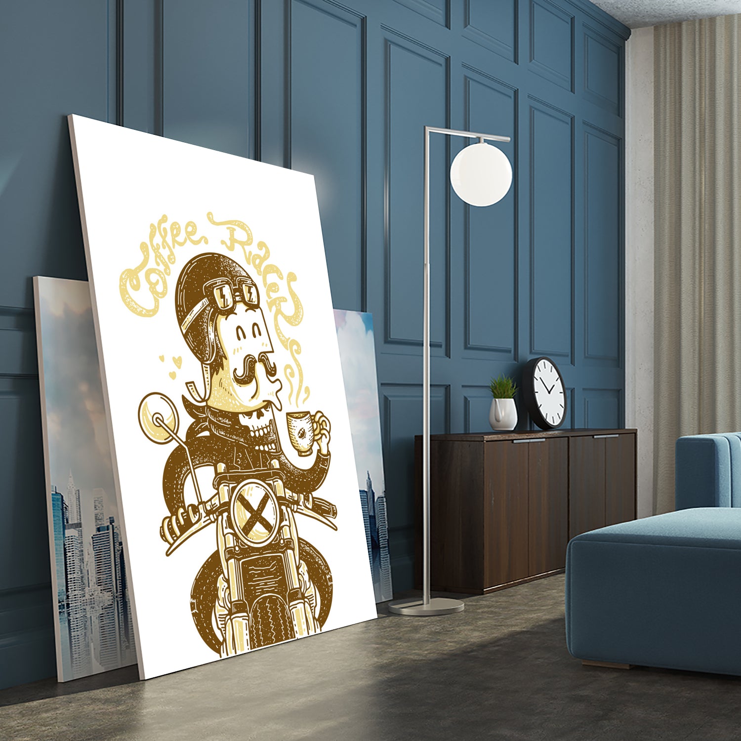 78 Coffee Racer by Afif Quilimo on GIANT ART - white digital drawing