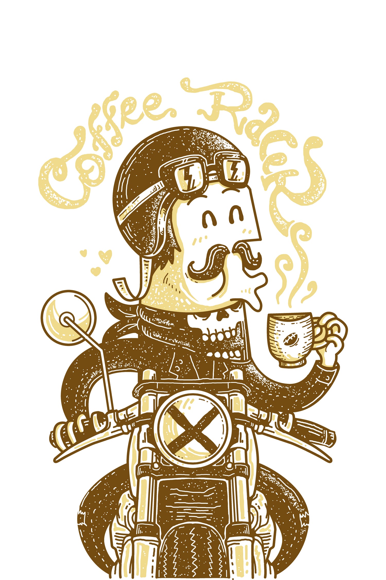 78 Coffee Racer by Afif Quilimo on GIANT ART - white digital drawing