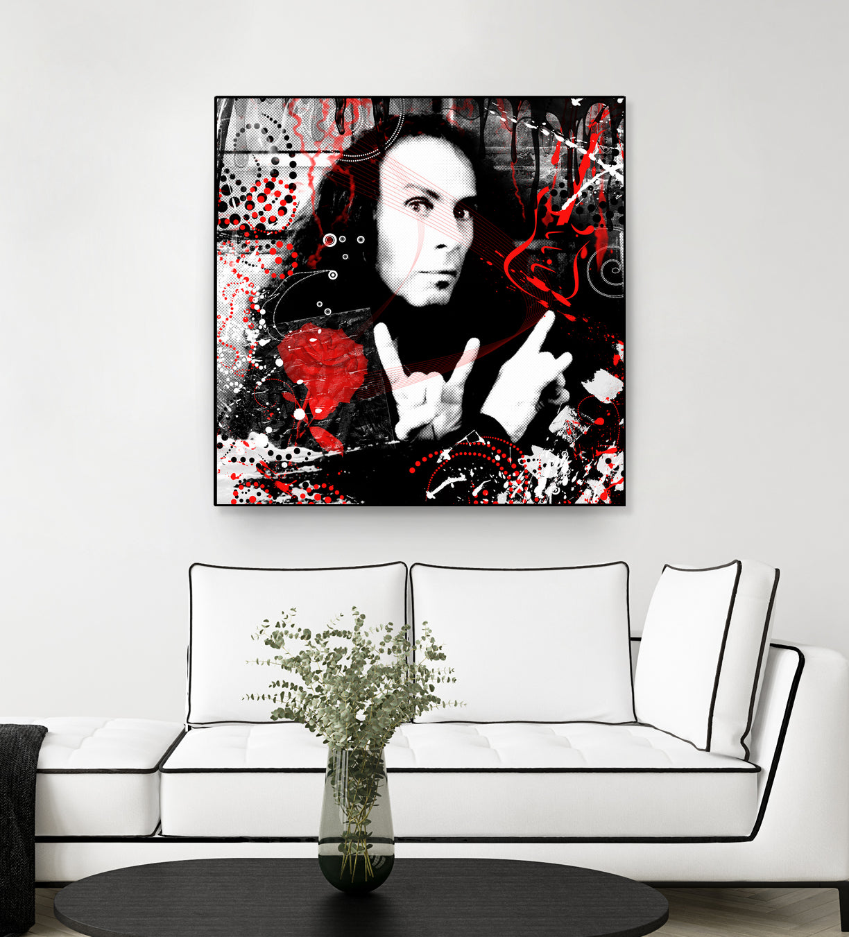 Ronnie James Dio by DARIA GRACHEVA on GIANT ART - black digital painting