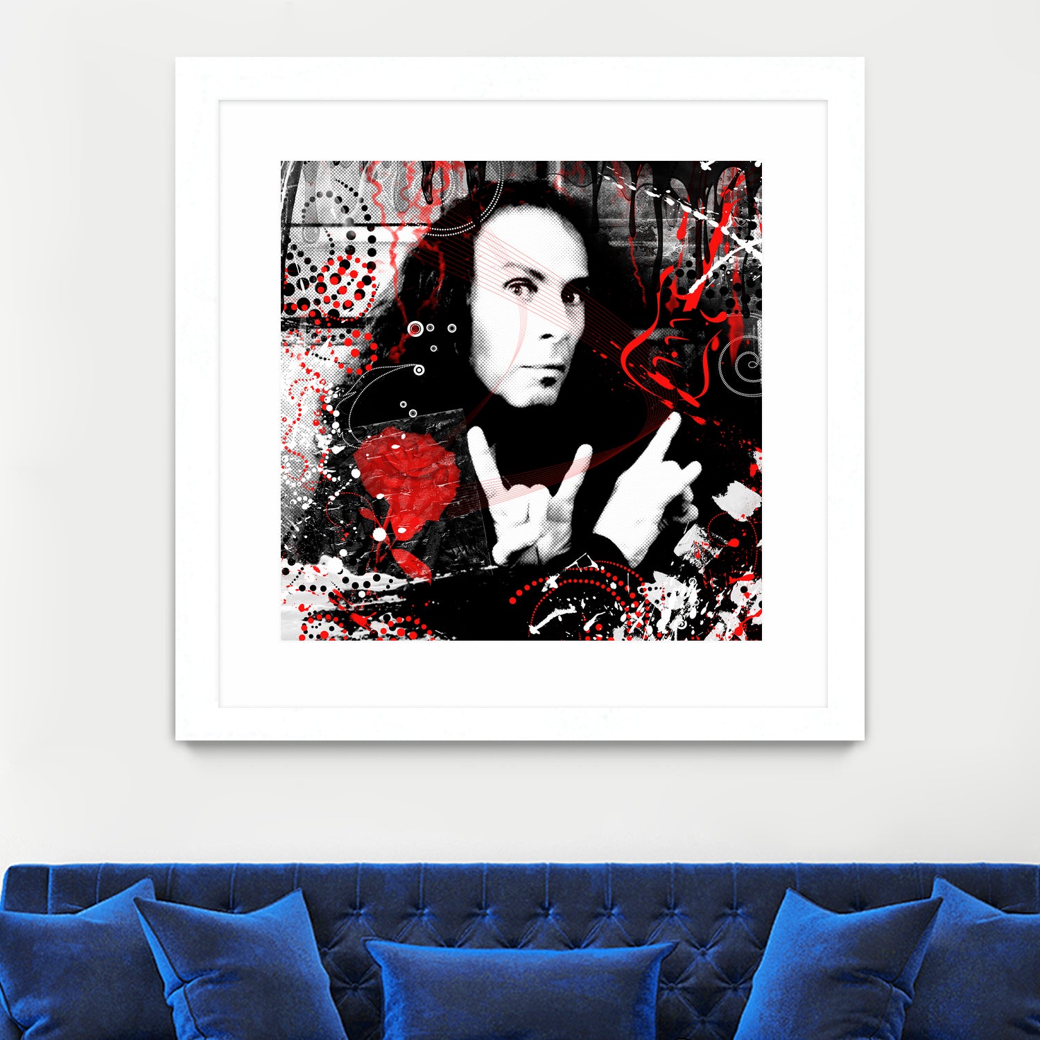 Ronnie James Dio by DARIA GRACHEVA on GIANT ART - black digital painting