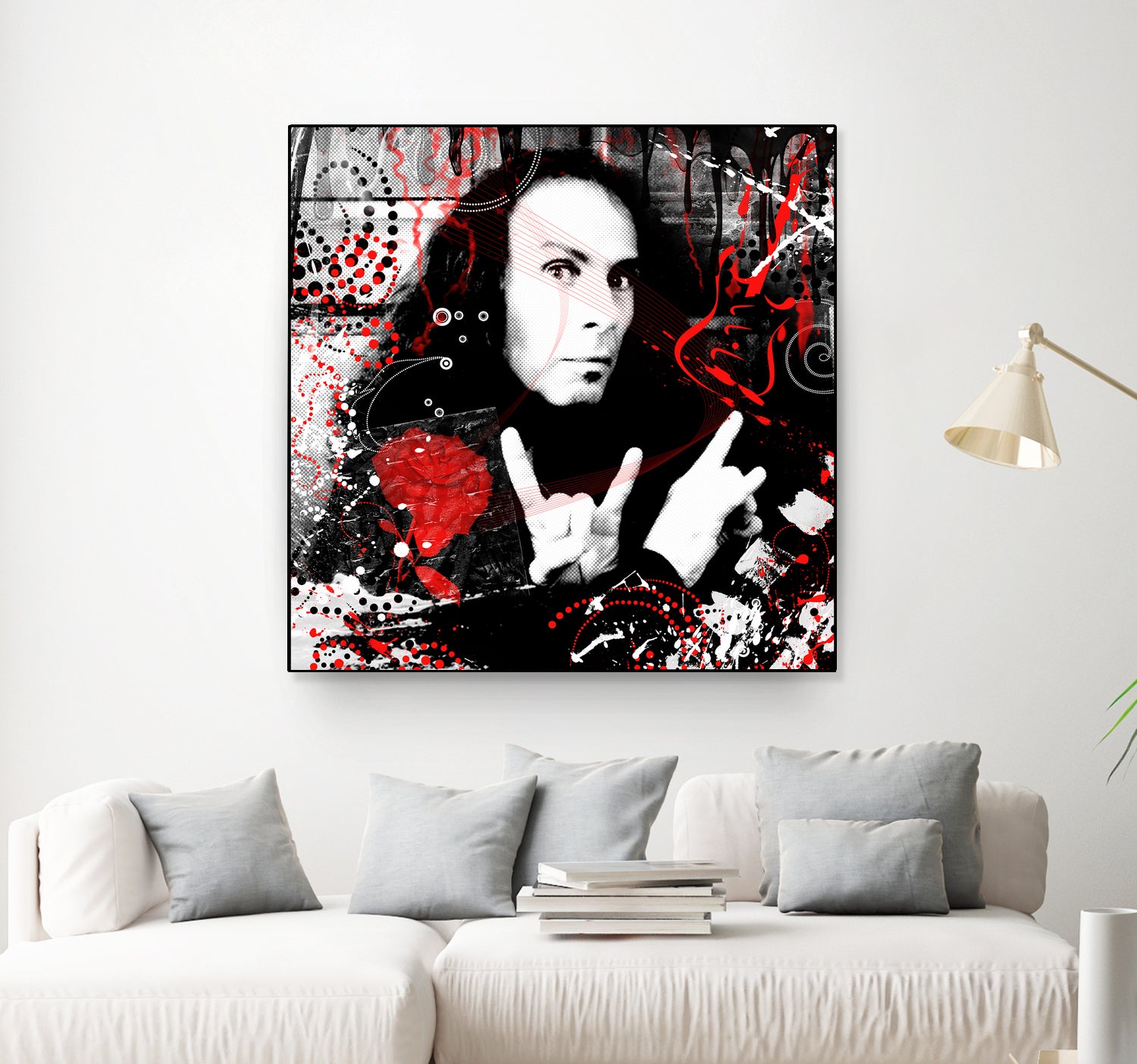 Ronnie James Dio by DARIA GRACHEVA on GIANT ART - black digital painting