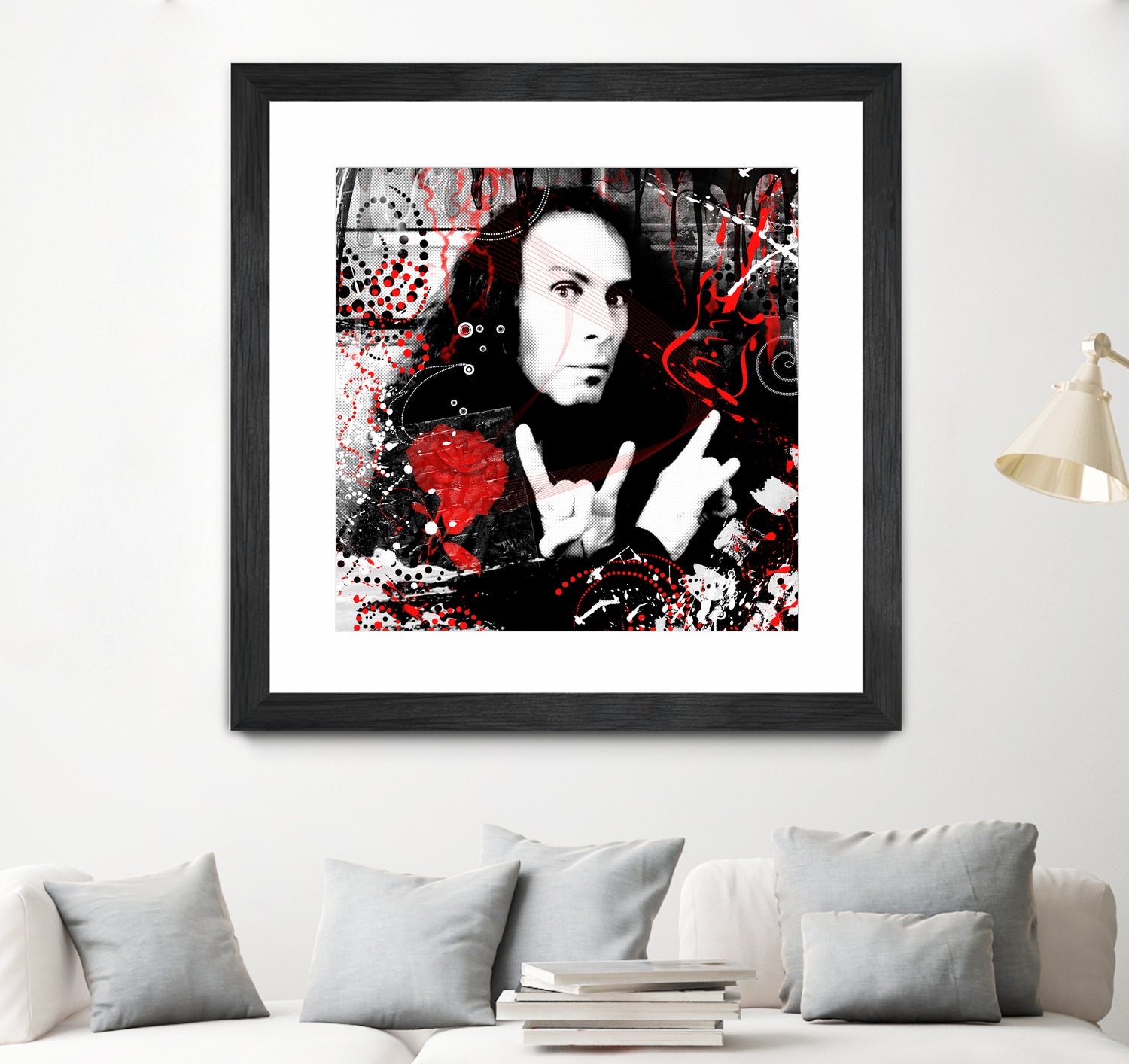 Ronnie James Dio by DARIA GRACHEVA on GIANT ART - black digital painting