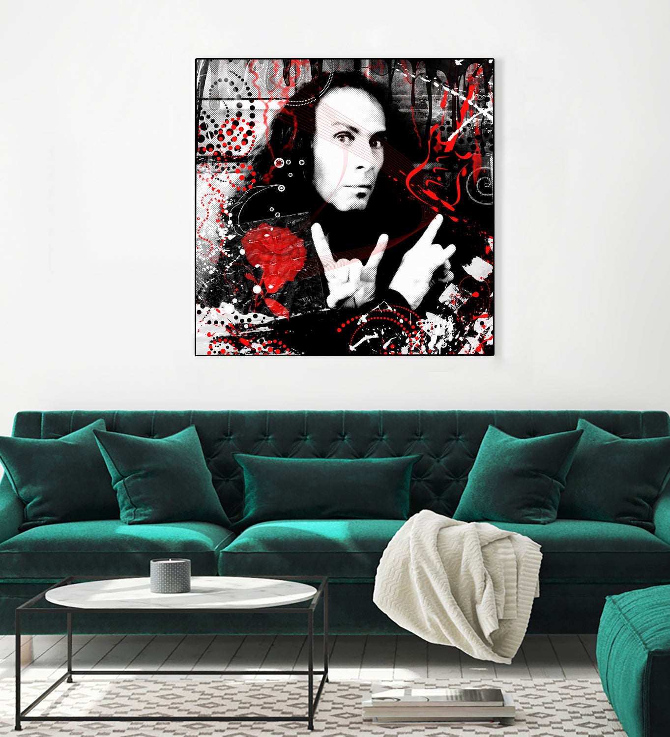 Ronnie James Dio by DARIA GRACHEVA on GIANT ART - black digital painting