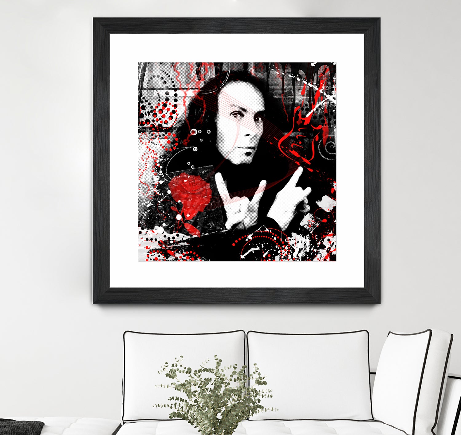 Ronnie James Dio by DARIA GRACHEVA on GIANT ART - black digital painting