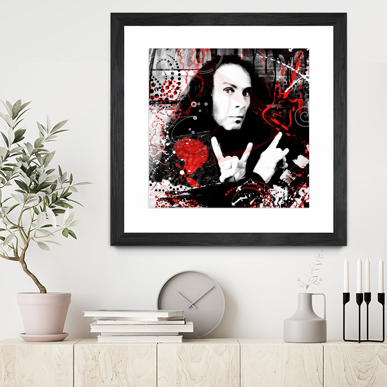 Ronnie James Dio by DARIA GRACHEVA on GIANT ART - black digital painting