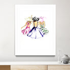 SISTERS by Tatiana Vlasko on GIANT ART - fuchsia digital painting