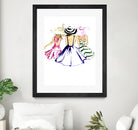 SISTERS by Tatiana Vlasko on GIANT ART - fuchsia digital painting