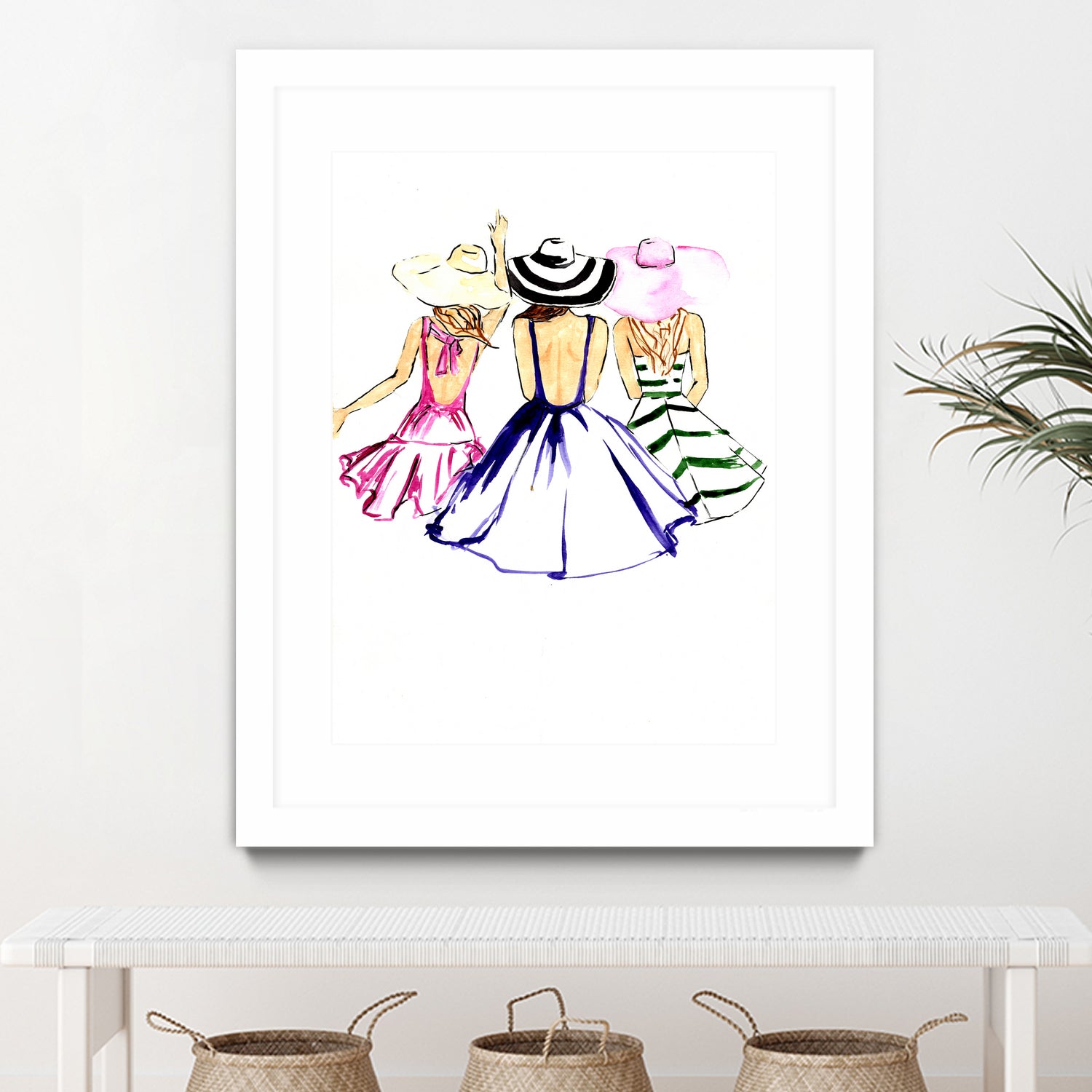 SISTERS by Tatiana Vlasko on GIANT ART - fuchsia digital painting