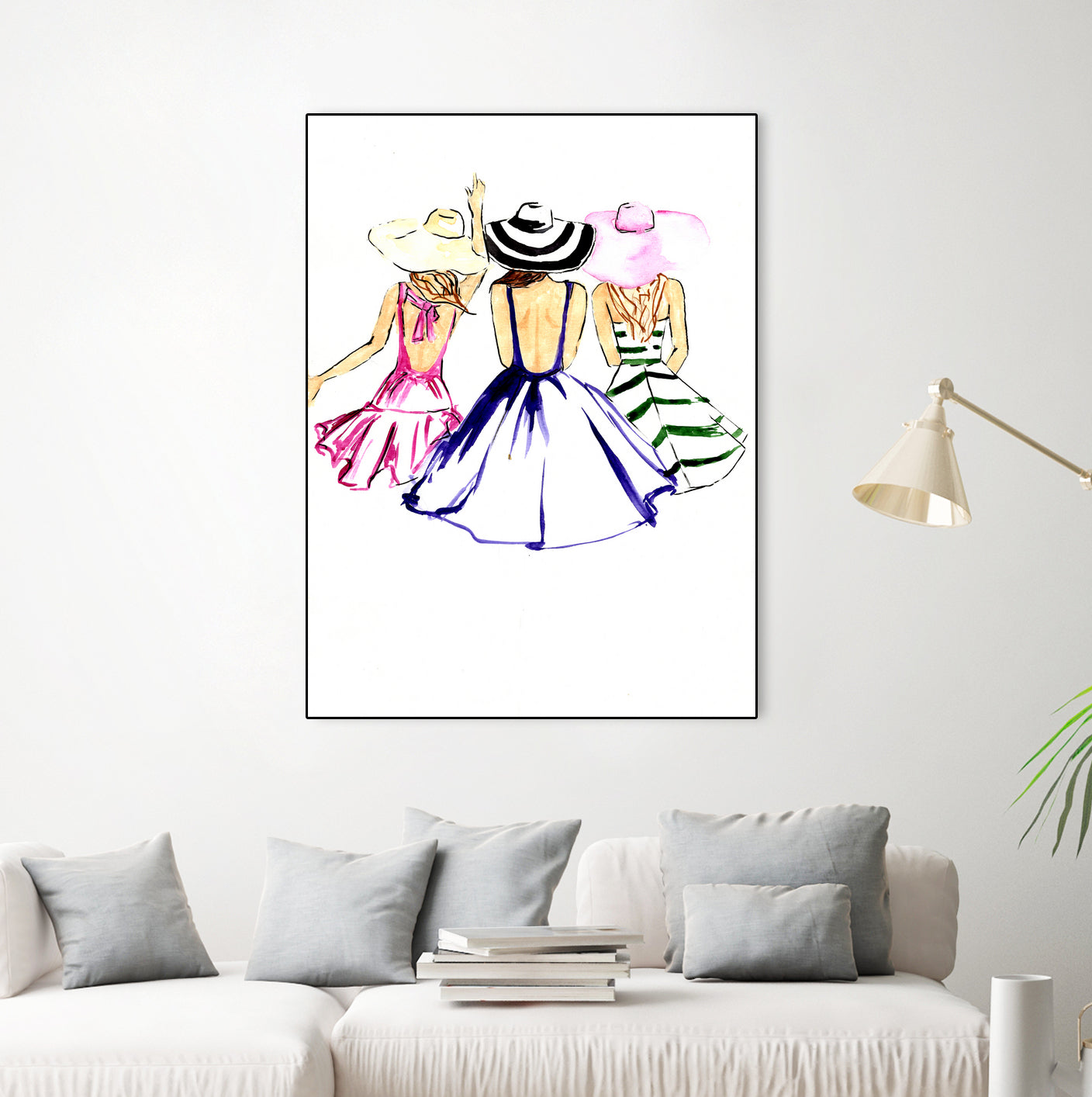 SISTERS by Tatiana Vlasko on GIANT ART - fuchsia digital painting