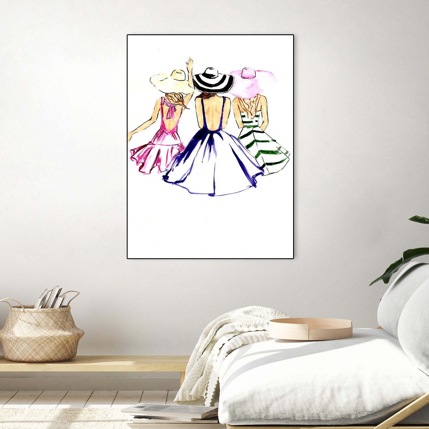 SISTERS by Tatiana Vlasko on GIANT ART - fuchsia digital painting