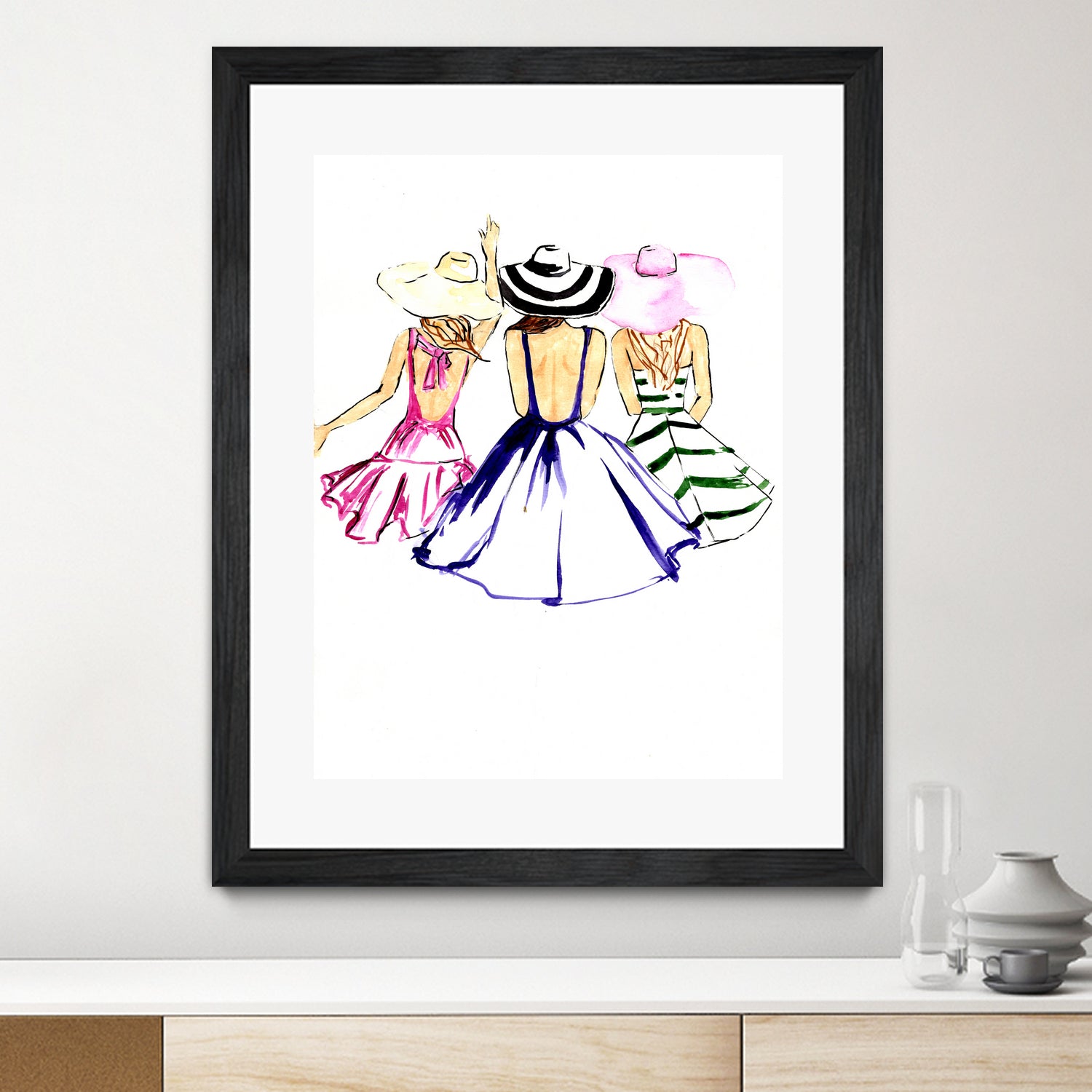 SISTERS by Tatiana Vlasko on GIANT ART - fuchsia digital painting