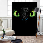 The eyes of the dragon by Antonio Camarena on GIANT ART - black digital painting