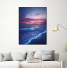 Starry waves by Hussam Eissa on GIANT ART - pink digital painting