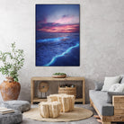 Starry waves by Hussam Eissa on GIANT ART - pink digital painting