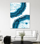 Blue Agate Glitter Glam #1 #gem #decor #art by Anita & Bella Jantz on GIANT ART - blue photo illustration