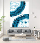 Blue Agate Glitter Glam #1 #gem #decor #art by Anita & Bella Jantz on GIANT ART - blue photo illustration