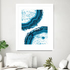 Blue Agate Glitter Glam #1 #gem #decor #art by Anita & Bella Jantz on GIANT ART - blue photo illustration