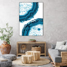 Blue Agate Glitter Glam #1 #gem #decor #art by Anita & Bella Jantz on GIANT ART - blue photo illustration