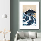 Breaking the waves by Sjoerd Piepenbrink on GIANT ART - blue digital painting