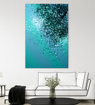 Aqua Blue OCEAN Glitter #1 #shiny #decor #art by Anita & Bella Jantz on GIANT ART - blue photo manipulation