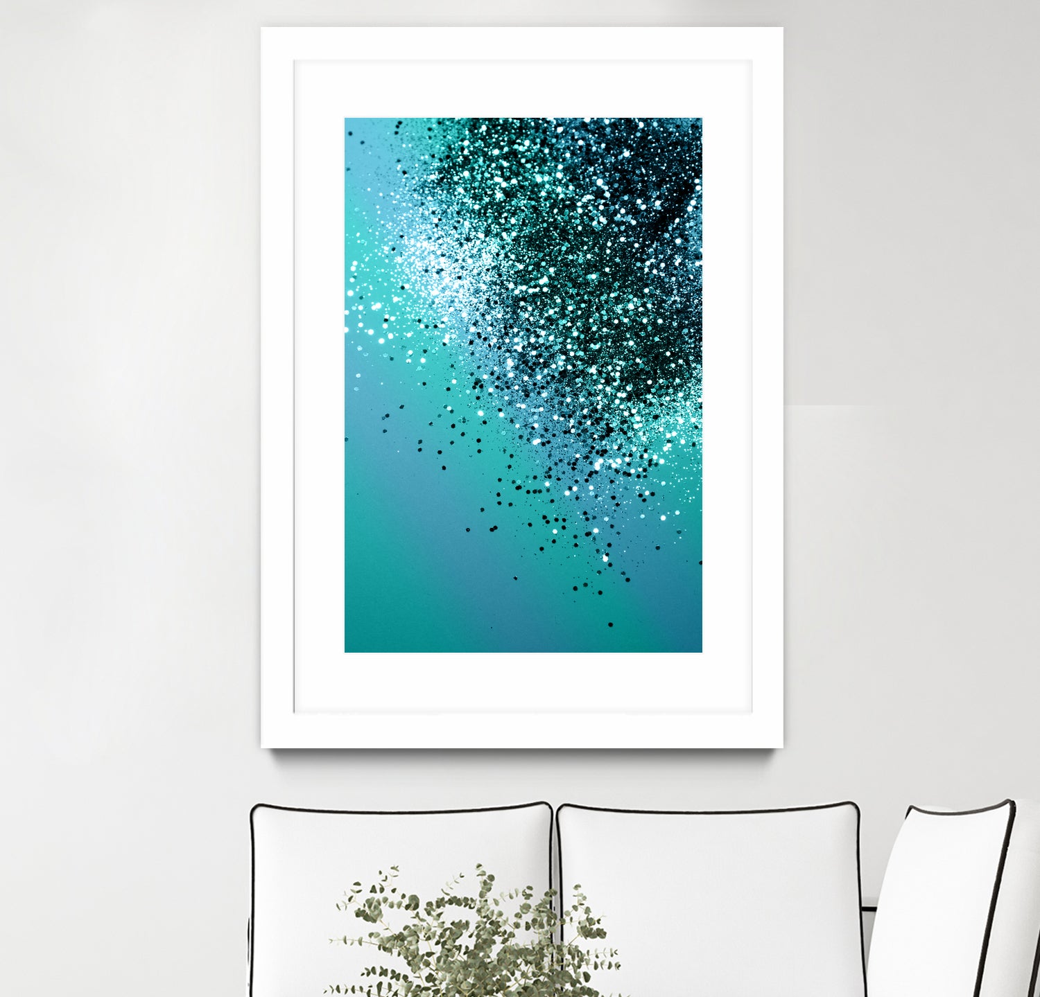 Aqua Blue OCEAN Glitter #1 #shiny #decor #art by Anita & Bella Jantz on GIANT ART - blue photo manipulation