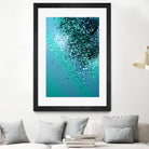 Aqua Blue OCEAN Glitter #1 #shiny #decor #art by Anita & Bella Jantz on GIANT ART - blue photo manipulation