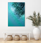 Aqua Blue OCEAN Glitter #1 #shiny #decor #art by Anita & Bella Jantz on GIANT ART - blue photo manipulation