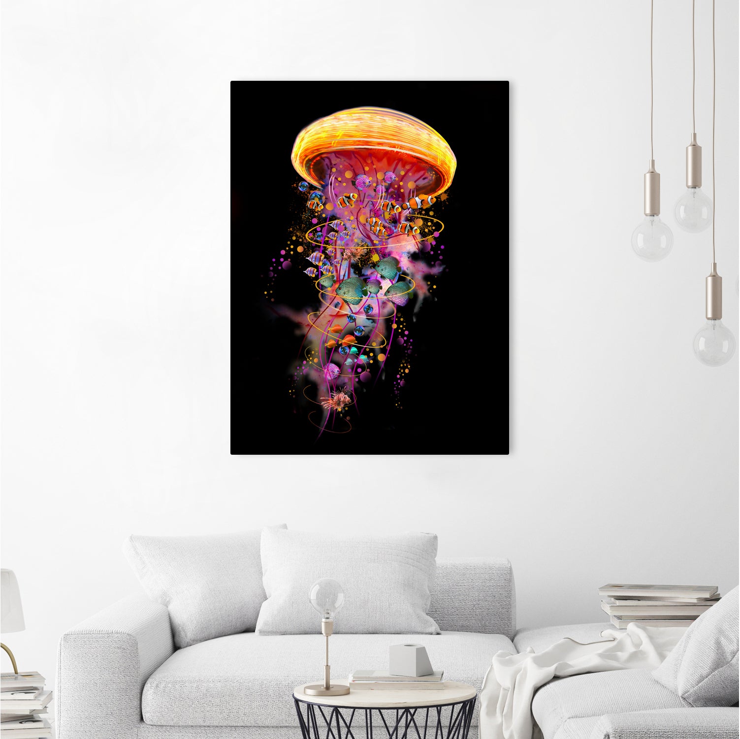 Jellyfish World by David Loblaw on GIANT ART - blue photo illustration